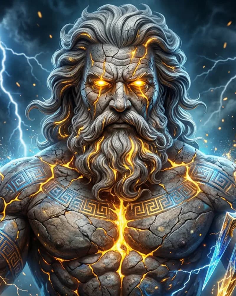 Artwork conceptual Pantheon pentru rolul Zeus, asociat orchestrării